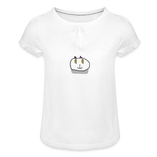The Fierce Cat Logo - Girl's T-Shirt with Ruffles