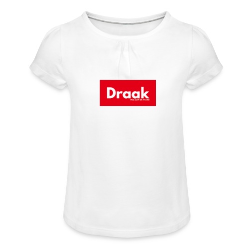 Draak League Spartan - Meisjes-T-shirt met plooien