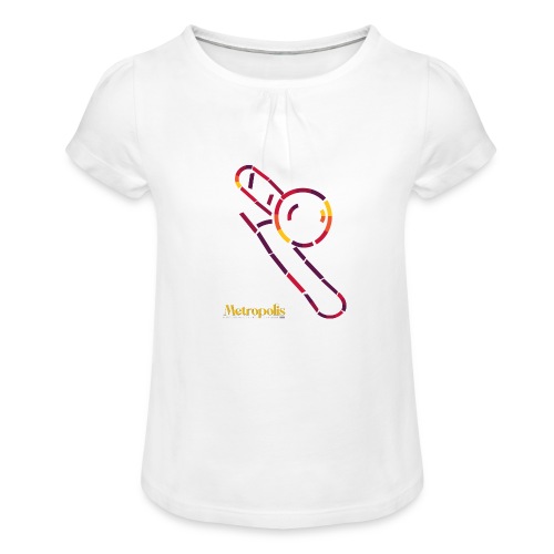 Trombone - Meisjes-T-shirt met plooien