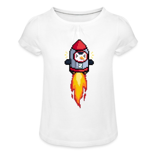 ZooKeeper Moon Blastoff - Girl's T-Shirt with Ruffles