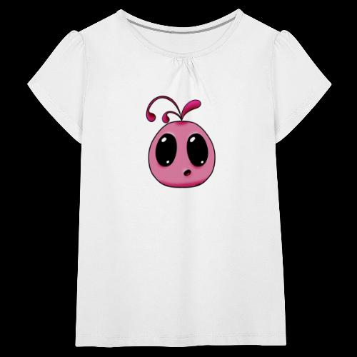 Blob rose - T-shirt à fronces au col Fille