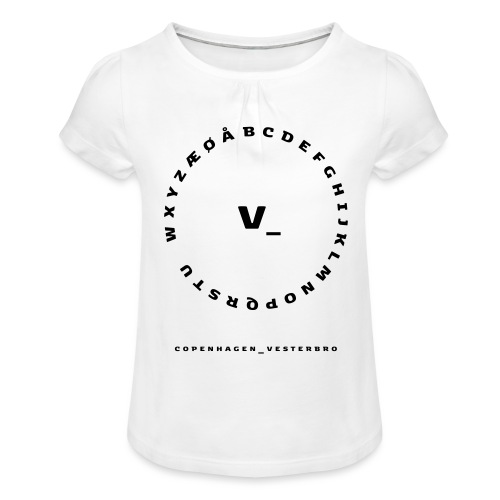 Vesterbro - Pige T-shirt med flæser