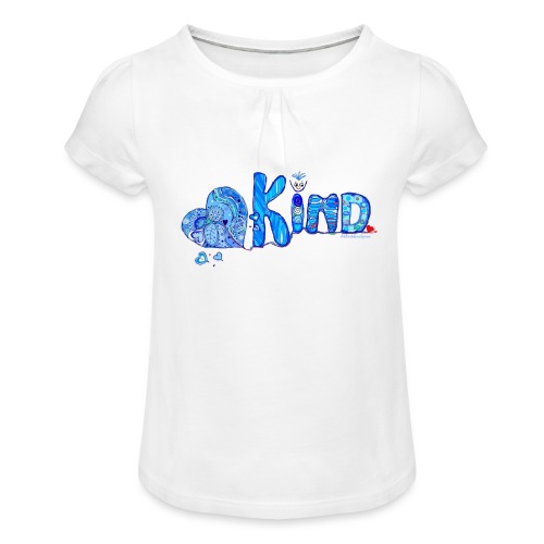 Herzenskind - Mädchen-T-Shirt mit Raffungen