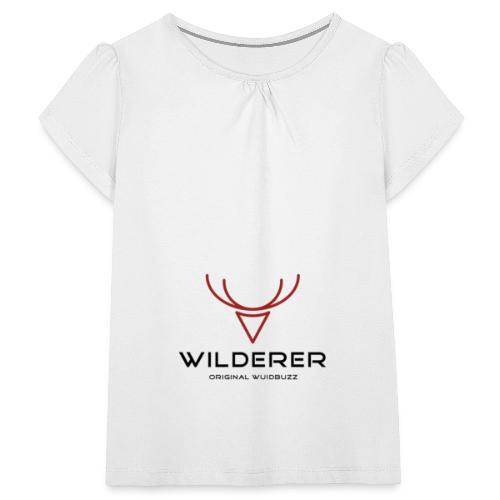 WUIDBUZZ | Wilderer | Männersache - Mädchen-T-Shirt mit Raffungen