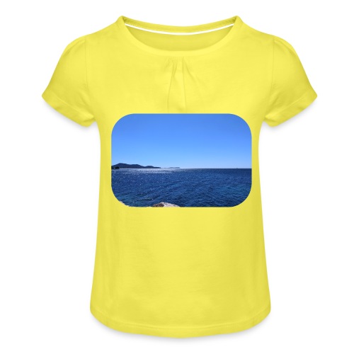 L'horizon depuis le bord - T-shirt à fronces au col Fille