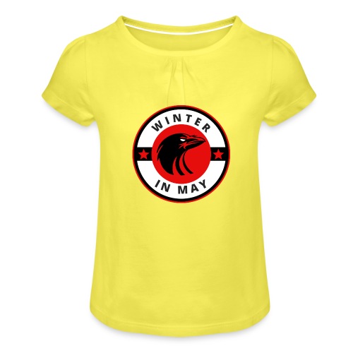 Winter in May Raven - Camiseta para niña con drapeado