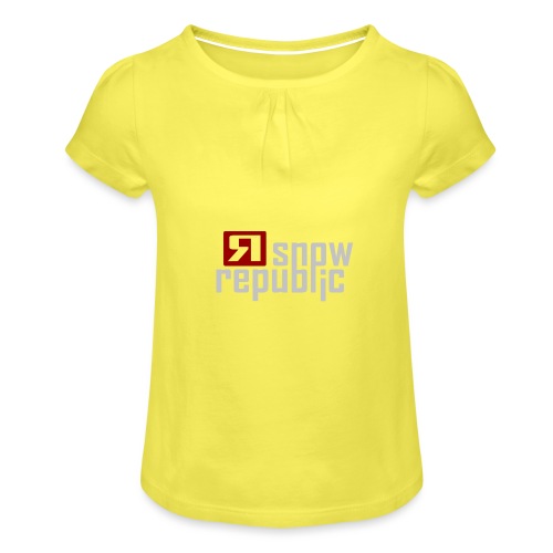 SNOWREPUBLIC 2020 - Meisjes-T-shirt met plooien