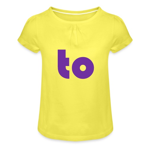 togoone classic - Mädchen-T-Shirt mit Raffungen