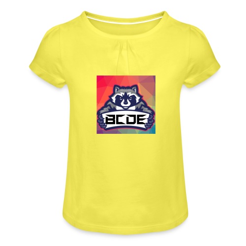 bcde_logo - Koszulka dziewczęca z marszczeniami