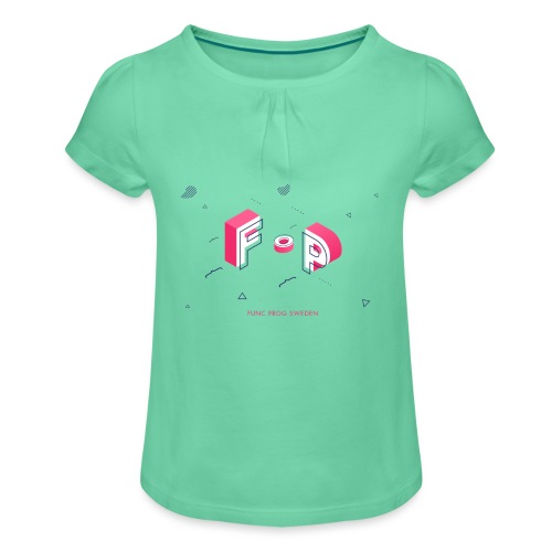 Func Prog Sweden Logotype - Girl's T-Shirt with Ruffles