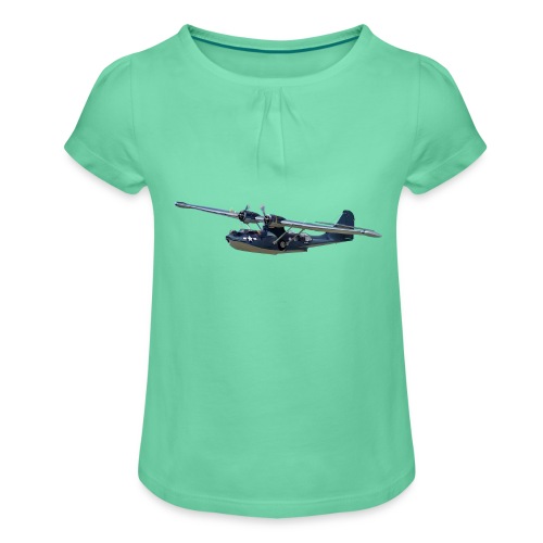 PBY Catalina - Mädchen-T-Shirt mit Raffungen