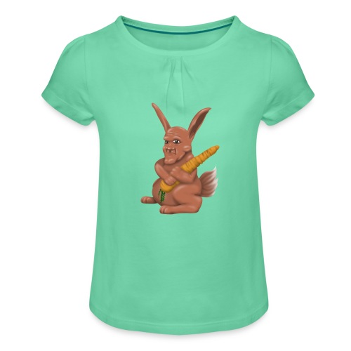 The Rabbit - Girl's T-Shirt with Ruffles