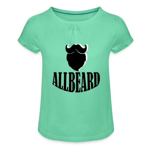 Allbeard curvo - Camiseta para niña con drapeado