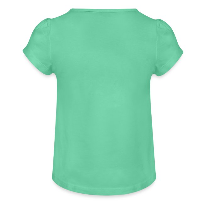 Vorschau: Tausche gegen Spüzeig - Mädchen-T-Shirt mit Raffungen