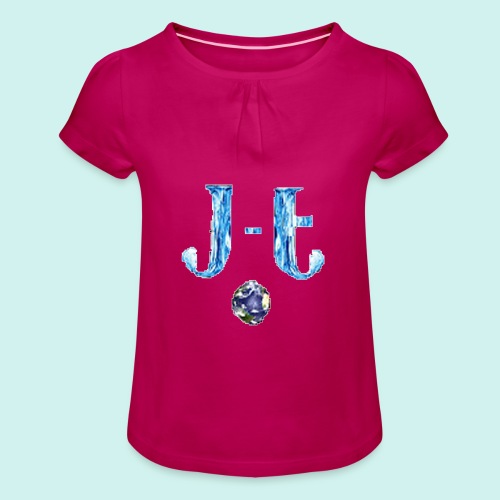 JustTomNL - Meisjes-T-shirt met plooien