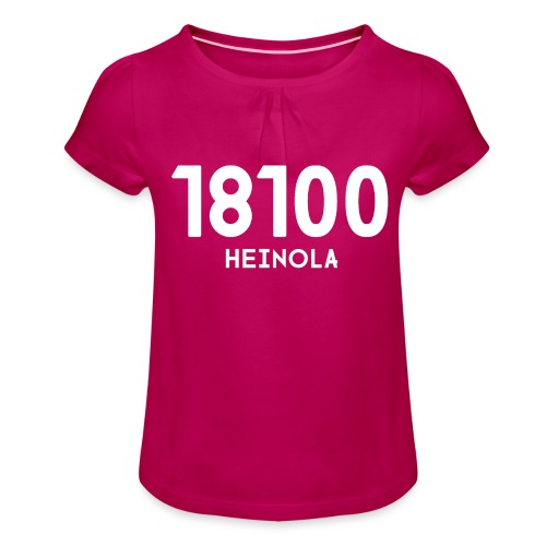 18100 HEINOLA - Tyttöjen t-paita, jossa rypytyksiä
