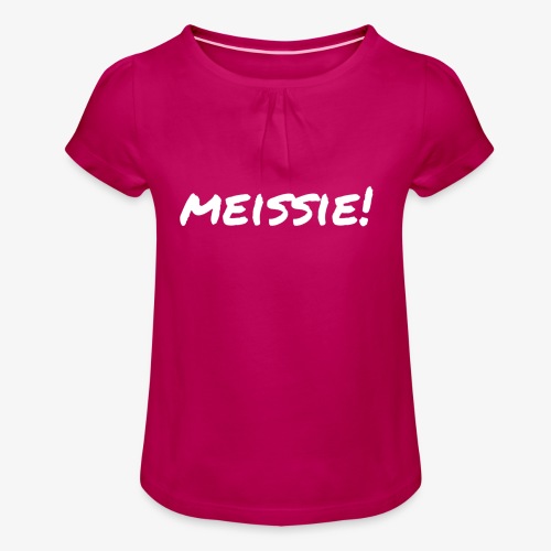 meissie - Meisjes-T-shirt met plooien