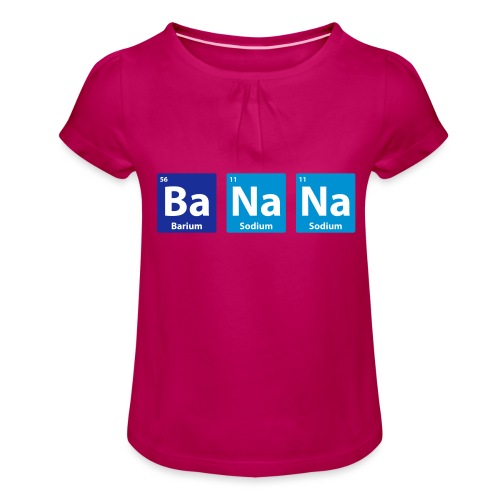 Periodic Table: BaNaNa - T-shirt med rynkning flicka
