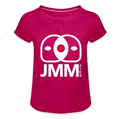 JMMates - Maglietta da ragazza con arricciatura