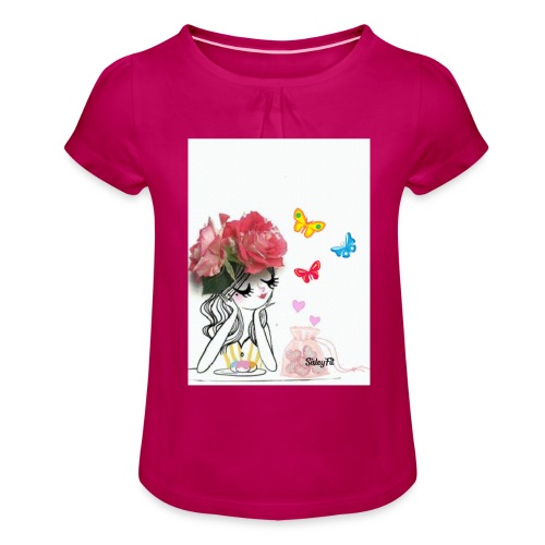 IMG 20200613 010806 - Camiseta para niña con drapeado