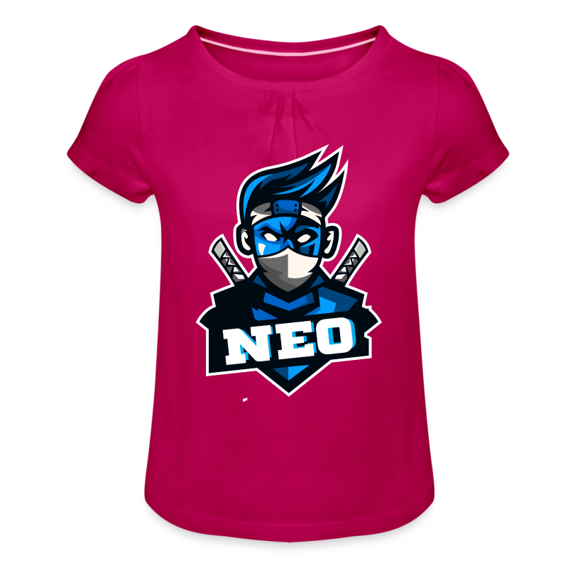 Neo 2023 - Tyttöjen t-paita, jossa rypytyksiä