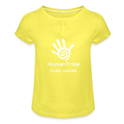 HumanTribe - MUSIC UNITES - STREETWEAR - Girl's T-Shirt with Ruffles