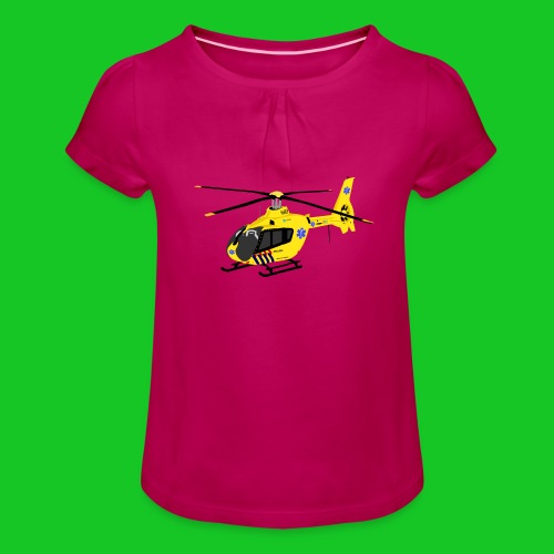 Trauma helicopter - Meisjes-T-shirt met plooien