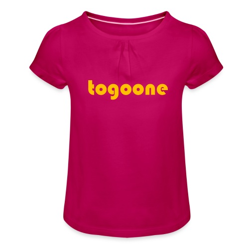 togoone official - Mädchen-T-Shirt mit Raffungen