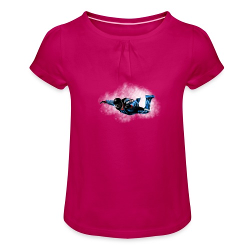 skydiver - Mädchen-T-Shirt mit Raffungen