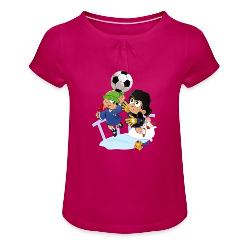 La Mano de Dios - Camiseta para niña con drapeado
