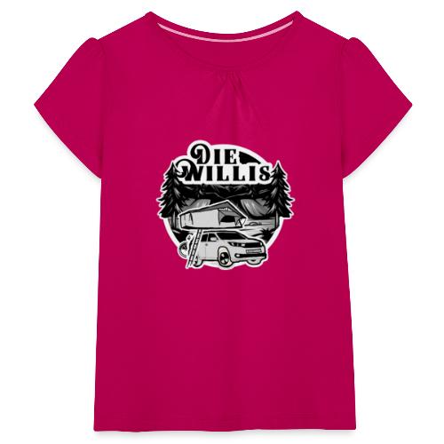 DieWillis - Mädchen-T-Shirt mit Raffungen