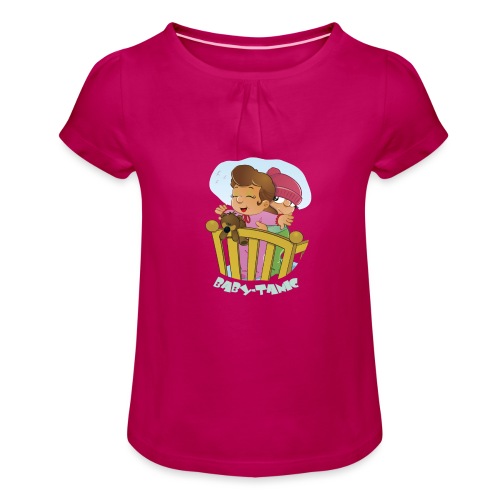 Baby-Tanic - Camiseta para niña con drapeado