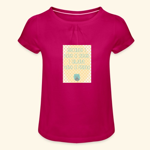SISTER - Camiseta para niña con drapeado