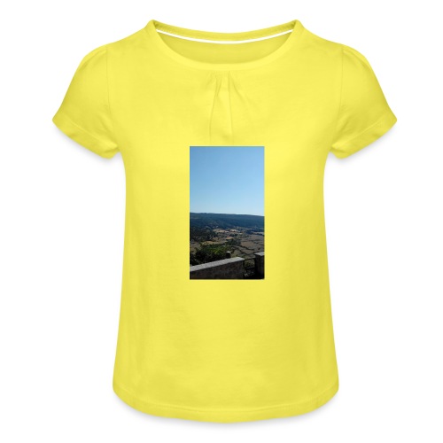 Panorama - Maglietta da ragazza con arricciatura