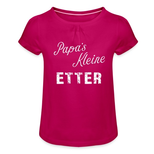 Leuk Vaderdag Cadeau voor Kinderen of Baby's - Meisjes-T-shirt met plooien