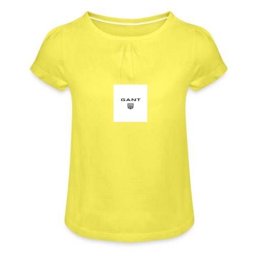 gant - T-shirt med rynkning flicka