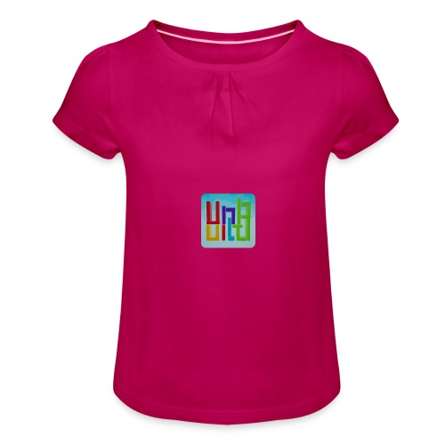UnBuild App Icon - Mädchen-T-Shirt mit Raffungen