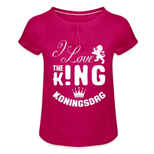 KONINGSDAG - 16 - 3 W - Mädchen-T-Shirt mit Raffungen