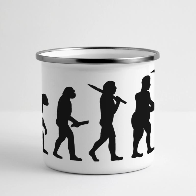 Evolution planete terre monde évolution Mug panoramique émaillé