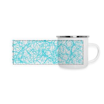 Geometric design - Panoramic Camper Mug - white - Front