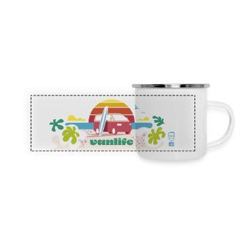Mug Vanlife & Surf - Panoramic Camper Mug - white - Front