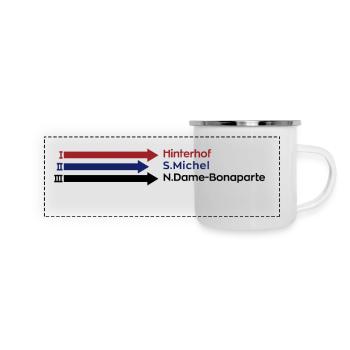 Catacombs Bunker Paris - Panoramic Camper Mug - white - Front