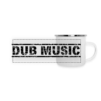 Dub Music - Panorama Emaille-Tasse - Weiß - Vorne