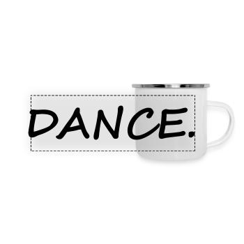 DANCE - Panorama Emaille-Tasse - Weiß - Vorne
