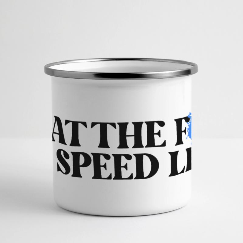 Auto Panorama Emaille-Tasse