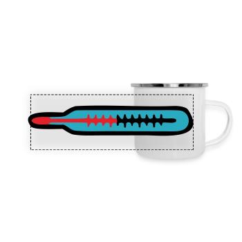 Équipe de pratique pédiatre en médecine thermométrique - Mug panoramique émaillé - blanc - Devant
