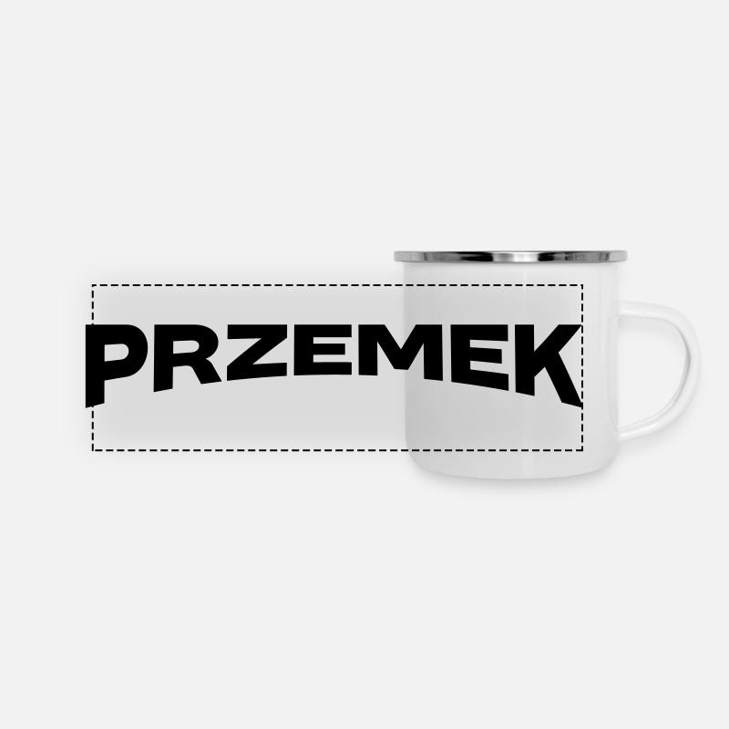 Przemek Name Gift - Panoramic Camper Mug - white