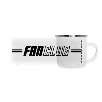 Fan Club Verein - Panorama Emaille-Tasse - Weiß - Vorne