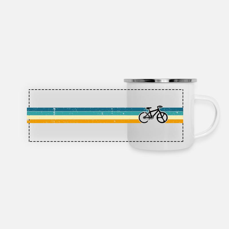 Veuillez télécharger le design - Mug panoramique émaillé - blanc