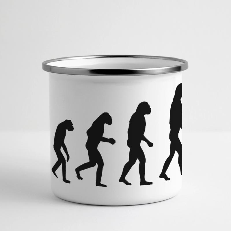 Évolution des fauteuils roulants * Mug panoramique émaillé